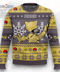 Pokemon Gen 1 Abra Ugly Christmas Sweater