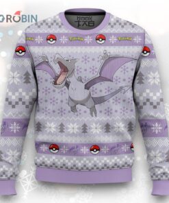 Pokemon Gen 1 Aerodactyl Ugly Christmas Sweater