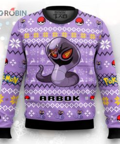 Pokemon Gen 1 Arbok Ugly Christmas Sweater