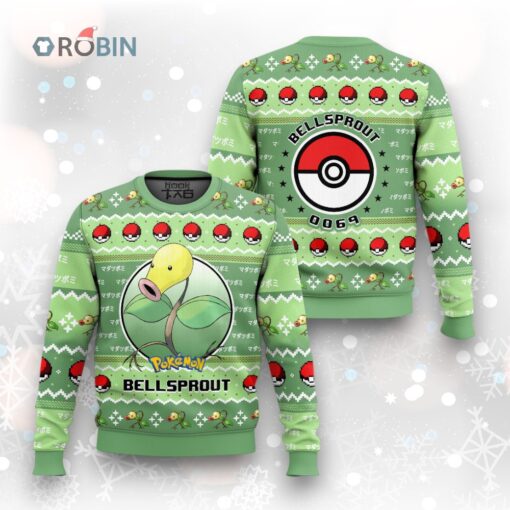 Pokemon Gen 1 Bellsprout Ugly Christmas Sweater