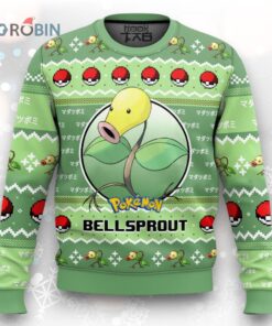 Pokemon Gen 1 Bellsprout Ugly Christmas Sweater