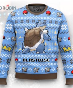 Pokemon Gen 1 Blastoise Ugly Christmas Sweater