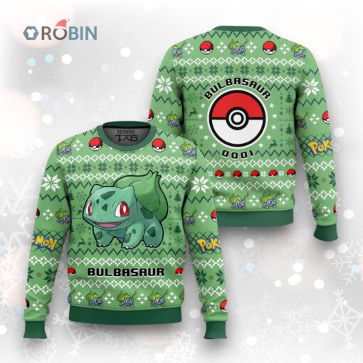 Pokemon Gen 1 Bulbasaur Ugly Christmas Sweater