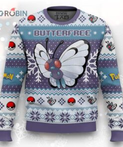 Pokemon Gen 1 Butterfree Ugly Christmas Sweater