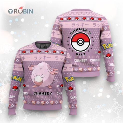 Pokemon Gen 1 Chansey Ugly Christmas Sweater