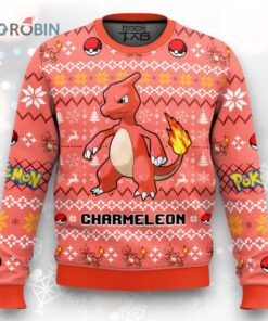 Pokemon Gen 1 Charmeleon Ugly Christmas Sweater