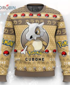 Pokemon Gen 1 Cubone Ugly Christmas Sweater