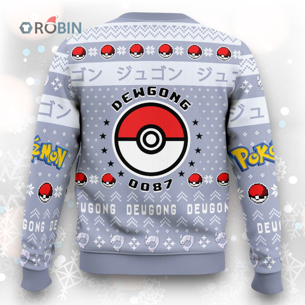 Pokemon Gen 1 Dewgong Ugly Christmas Sweater Pokemon Gen 1 Dewgong Ugly Christmas Sweater
