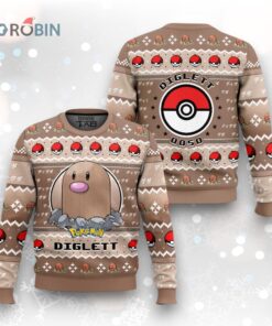 Pokemon Gen 1 Diglett Ugly Christmas Sweater