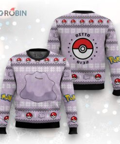 Pokemon Gen 1 Ditto Ugly Christmas Sweater