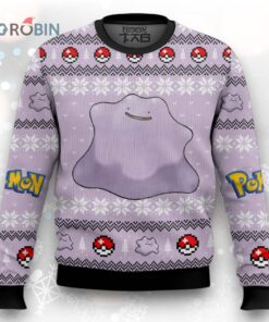 Pokemon Gen 1 Ditto Ugly Christmas Sweater