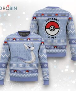 Pokemon Gen 1 Dratini Ugly Christmas Sweater