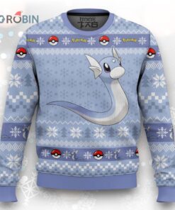 Pokemon Gen 1 Dratini Ugly Christmas Sweater Pokemon Gen 1 Dratini Ugly Christmas Sweater