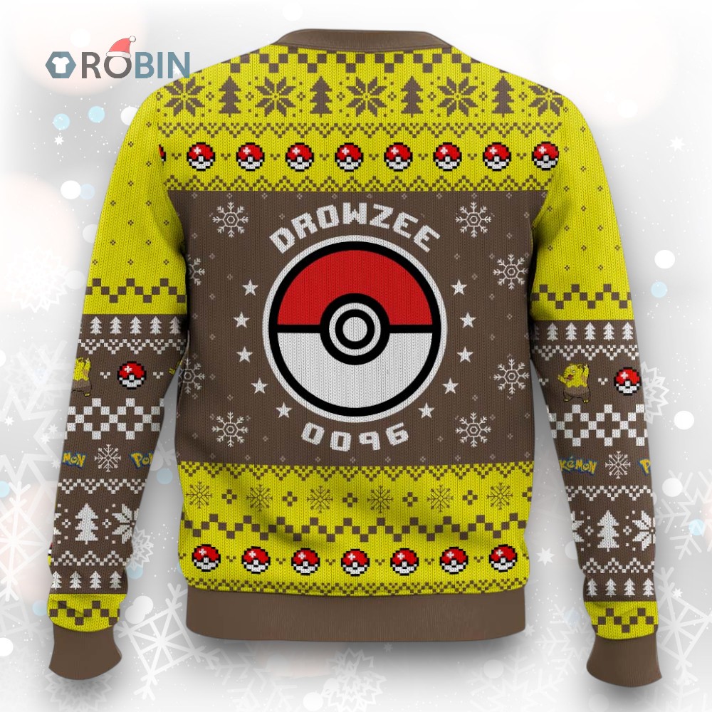 Pokemon Gen 1 Drowzee Ugly Christmas Sweater Pokemon Gen 1 Drowzee Ugly Christmas Sweater