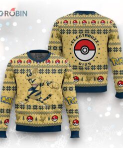 Pokemon Gen 1 Electabuzz Ugly Christmas Sweater