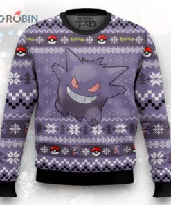 Pokemon Gen 1 Gengar Ugly Christmas Sweater