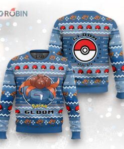 Pokemon Gen 1 Gloom Ugly Christmas Sweater
