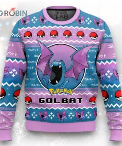 Pokemon Gen 1 Golbat Ugly Christmas Sweater