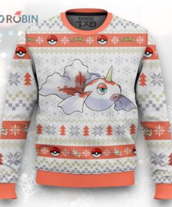 Pokemon Gen 1 Goldeen Ugly Christmas Sweater   Festive & Fun Holiday Apparel