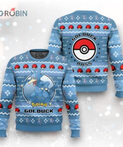 Pokemon Gen 1 Golduck Ugly Christmas Sweater