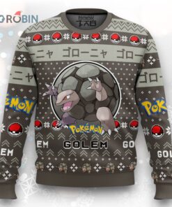 Pokemon Gen 1 Golem Ugly Christmas Sweater