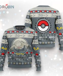 Pokemon Gen 1 Graveler Ugly Christmas Sweater