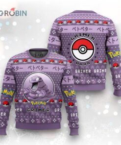 Pokemon Gen 1 Grimer Ugly Christmas Sweater
