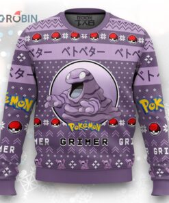 Pokemon Gen 1 Grimer Ugly Christmas Sweater