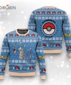 Pokemon Gen 1 Gyarados Ugly Christmas Sweater