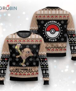 Pokemon Gen 1 Hitmonlee Ugly Christmas Sweater