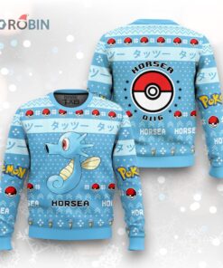 Pokemon Gen 1 Horsea Ugly Christmas Sweater