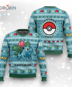 Pokemon Gen 1 Ivysaur Ugly Christmas Sweater