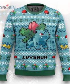 Pokemon Gen 1 Ivysaur Ugly Christmas Sweater