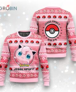 Pokemon Gen 1 Jigglypuff Ugly Christmas Sweater