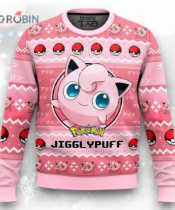 Pokemon Gen 1 Jigglypuff Ugly Christmas Sweater