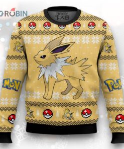 Pokemon Gen 1 Jolteon Ugly Christmas Sweater