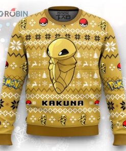 Pokemon Gen 1 Kakuna Ugly Christmas Sweater