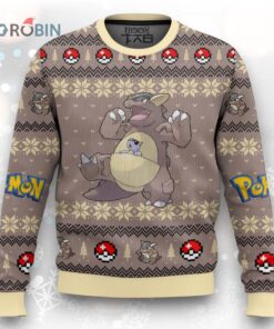 Pokemon Gen 1 Kangaskhan Ugly Christmas Sweater