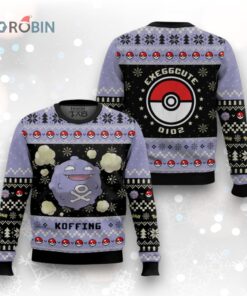 Pokemon Gen 1 Koffing Ugly Christmas Sweater
