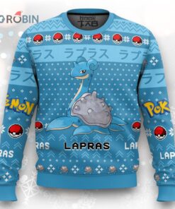 Pokemon Gen 1 Lapras Ugly Christmas Sweater