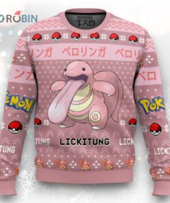 Pokemon Gen 1 Lickitung Ugly Christmas Sweater