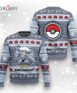 Pokemon Gen 1 Machamp Ugly Christmas Sweater
