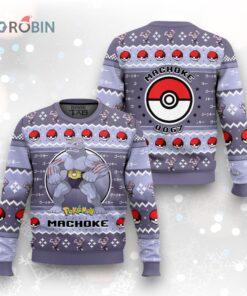 Pokemon Gen 1 Machoke Ugly Christmas Sweater