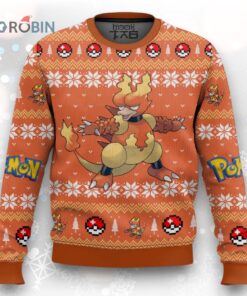 Pokemon Gen 1 Magmar Ugly Christmas Sweater