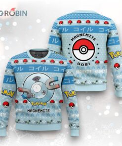 Pokemon Gen 1 Magnemite Ugly Christmas Sweater