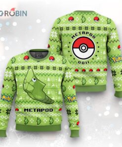 Pokemon Gen 1 Metapod Ugly Christmas Sweater