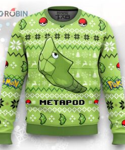 Pokemon Gen 1 Metapod Ugly Christmas Sweater