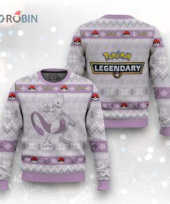 Pokemon Gen 1 Mewtwo Ugly Christmas Sweater