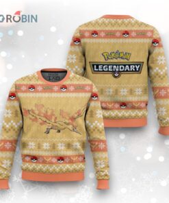 Pokemon Gen 1 Moltres Ugly Christmas Sweater