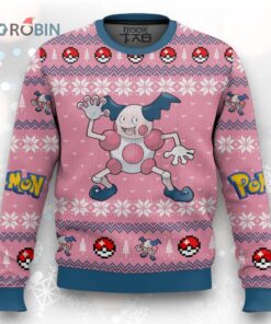 Pokemon Gen 1 Mr. Mime Ugly Christmas Sweater
